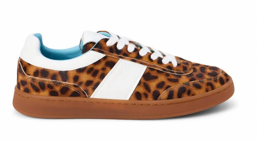 NEW MATISSE women's quincy low-top sneakers in leopard